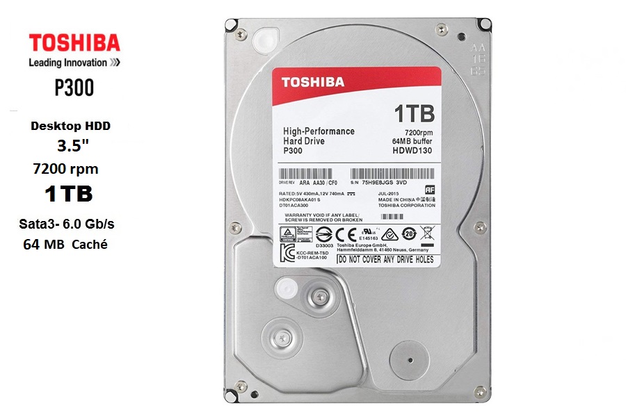Toshiba 1 TB SATA3 7200 rpm