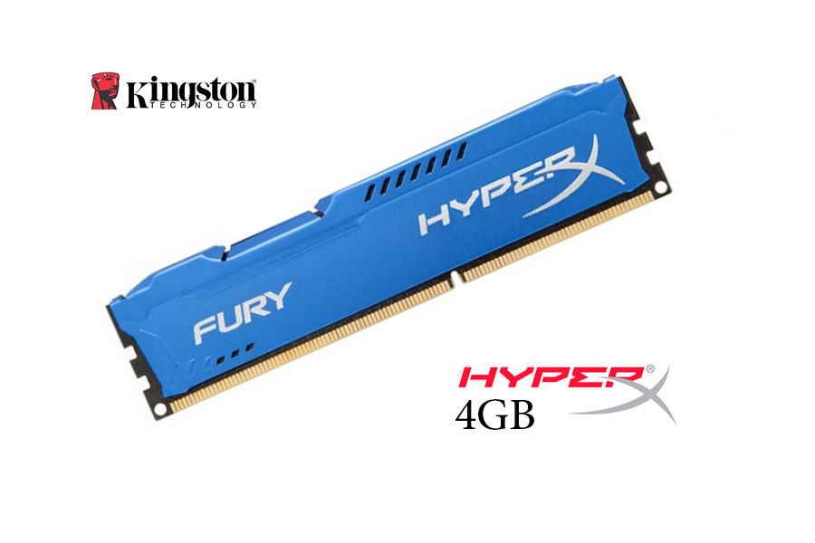 Kingston 4GB DDR3 HyperX Fury Blu 1600 Mhz