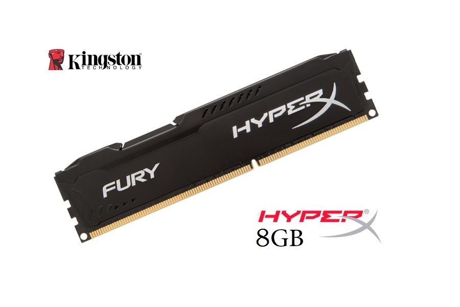 Kingston 8 GB DDR3 HyperX Fury Black 1600 Mhz