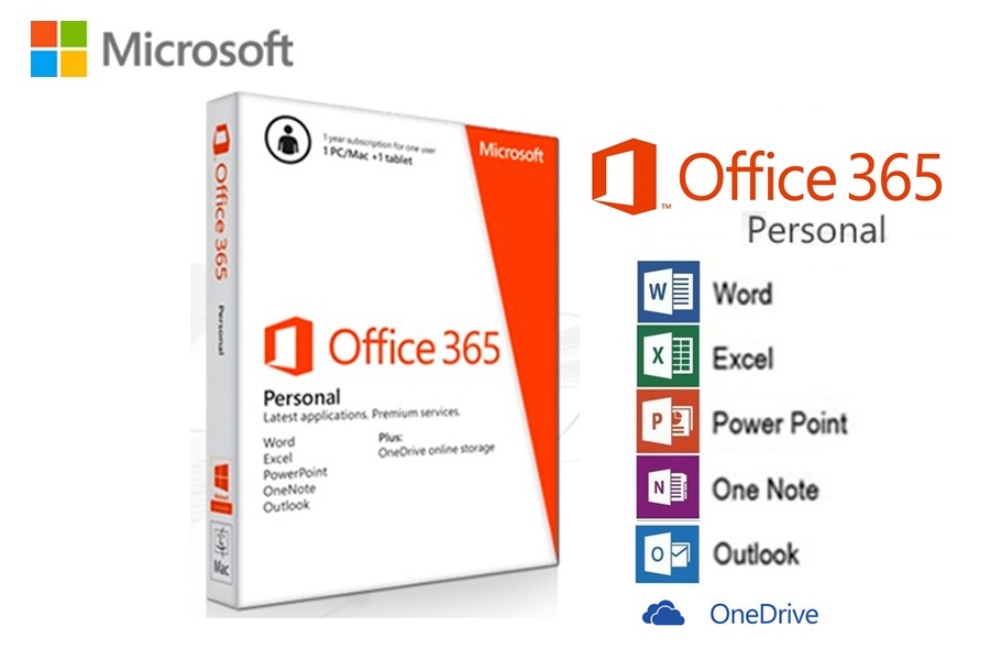 Office 365 Personal  32/64 Bit /1 PC o Mac / 1 Año