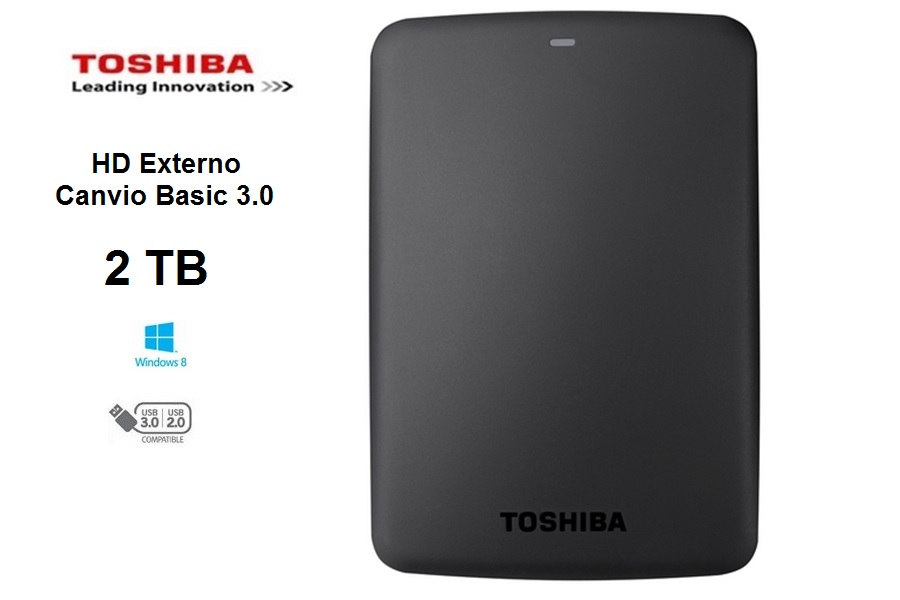 Toshiba Externo Portable Canvio Basics  2 TB