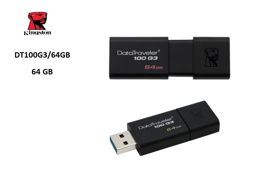 Kingston DataTraveler 100 G3, 64GB, USB 3.0