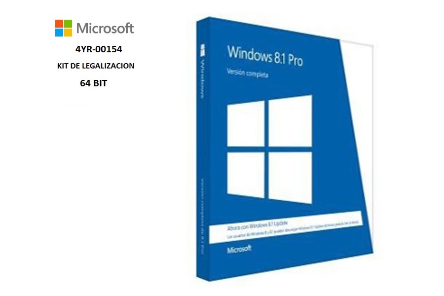 Windows 8.1 Pro GGK 64 bit DVD OEM Español